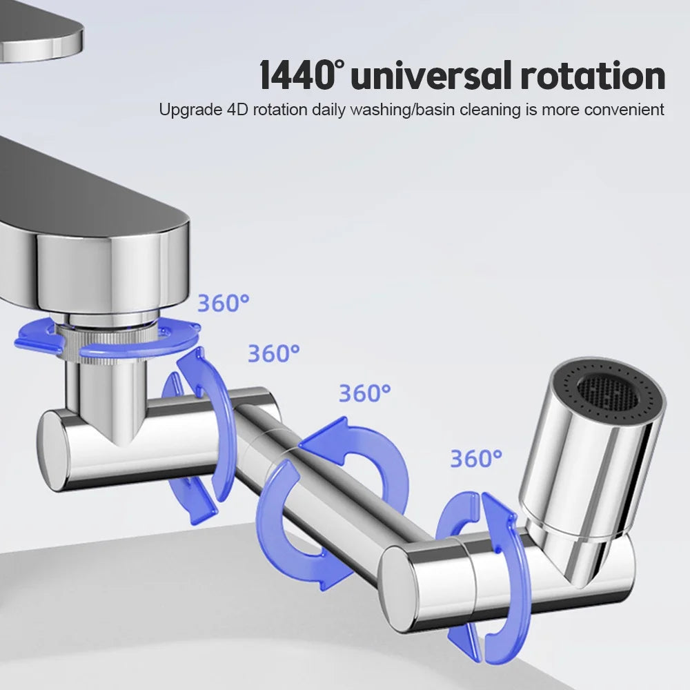 Retráctil Universal 1440 ° de metal, 2 modos