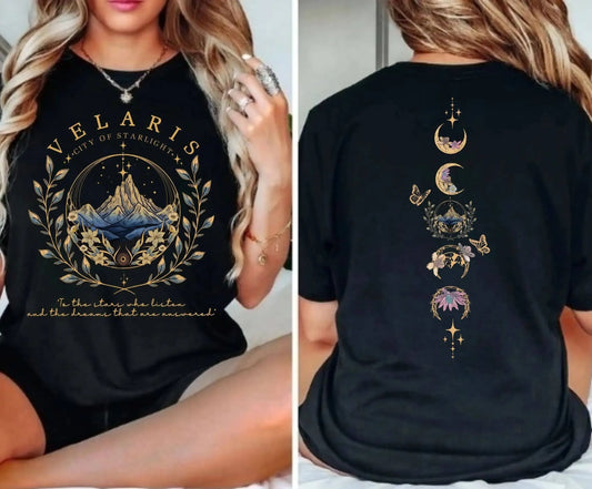 Camiseta de dos caras de Velaris City of Starlight