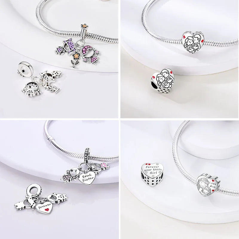 Charms plata esterlina 925